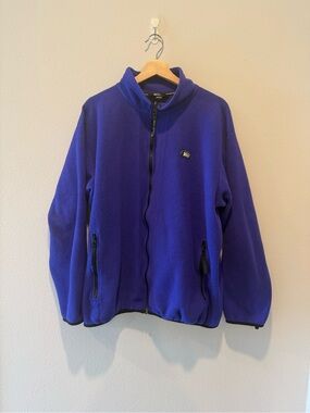 Vintage Y2K REI Purple Polartec Fleece Jacket – Oversized Gorpcore XL zip up